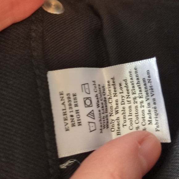 EVERLANE The Black High-Rise Cotton Skinny Jean NEW Size 29 Ankle - Picture 6 of 7